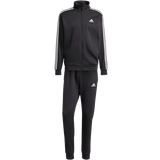 Bomull - Herr Jumpsuits & Overaller adidas Basic 3-Stripes Fleece Tracksuit - Black