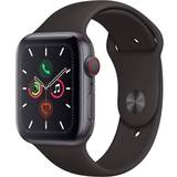 Apple Stegräknare - iPhone Smartwatches Apple Watch Series 5 Cellular 44mm Aluminium Case with Sport Band