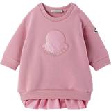 Tryckknappar Klänningar Barnkläder Moncler Baby Sweatshirt Dress - Light Pink (I29518I0000689A23527)