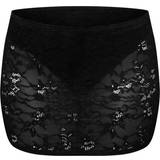 PrettyLittleThing Kjolar PrettyLittleThing Overlay Mini Skirt - Black