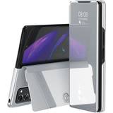 Rtoboa Mirror Clear View Stand Flip Case for Galaxy Z Fold 3