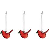 Iittala Mini Birds Red Julgranspynt 4.8cm 3st