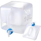 Med tappkran Vattendunkar Foldable Water Container 10 l with Tap