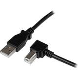 En kontakt - USB A-USB B - USB-kabel Kablar 2.0 USB A - USB B Right Angled M-M 3m