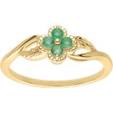 Gemondo Floral Ring - Gold/Emerald