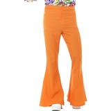 70-tal - Orange Maskeradkläder Smiffys Mens Flared Orange Trousers