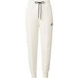 6 - Fleece Byxor & Shorts Nike Women's Sportswear Tech Fleece Mid-Rise Joggers - Pale Ivory/Black