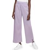 16 - Fleece Byxor Nike Women's Sportswear Phoenix Fleece High-Waisted Wide-Leg Tracksuit Bottoms - Violet Mist/Sail