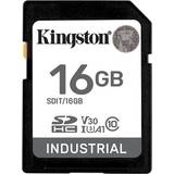 Kingston SDHC Minneskort Kingston Industrial SDHC Class 10 UHS-I U3 V30 A1 100/80MB/s 16GB