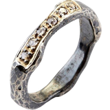 Diamanter Ringar By Birdie Heritage Wave Ring - Gold/Diamonds