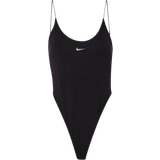 Bomull Bodys Nike Sportswear Chill Knit Women's Tight Cami Bodysuit - Black/Sail