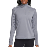 20 - Dam - Återvunnet material T-shirts Nike Women's Dri-FIT Pacer 1/4-Zip Sweatshirt - Smoke Grey
