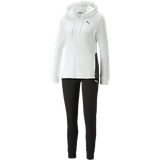 Dam - Jeansjackor Jumpsuits & Overaller Puma Classic Hooded Tracksuit Women - White