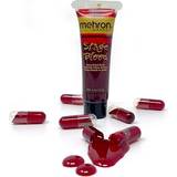 Mehron Maskeradkläder Mehron Easy to Fill Empty Capsules with 0.5 Ounce Tube of Blood 6-pack