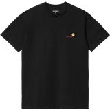 Ekologiskt material - Herr T-shirts Carhartt S/S American Script T-shirt - Black