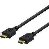 HDMI-kablar - Rund - Standard HDMI-Standard HDMI Deltaco HDMI - HDMI M-M 5m