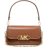 Bruna - Skinn Axelremsväskor Michael Kors Parker Medium Leather Shoulder Bag - Luggage