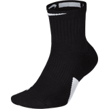 Nike Herr Strumpor Nike Elite Mid Basketball Socks - Black/White