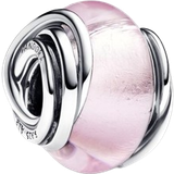 Pandora Blank Berlocker & Hängen Pandora Encircled Murano Charm - Silver/Pink