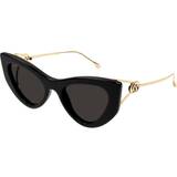 Gucci Dam Solglasögon Gucci GG1565S 001, BUTTERFLY Sunglasses, FEMALE
