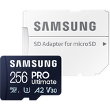 Samsung Minneskort & USB-minnen Samsung PRO Ultimate MicroSDXC Class 10 UHS-I U3 V30 A2 200/130MB/s 256GB +Adapter