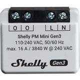 Apparatskåp Shelly PM Mini Gen 3 WiFi & Bluetooth Smart Power Meter