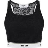 MSGM Dam Kläder MSGM Sports Bra In Lace With Logoed Band