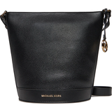 Innerfack Bucketväskor Michael Kors Townsend Medium Pebbled Leather Messenger Bag - Black