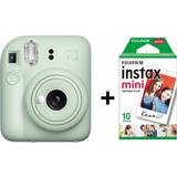 AA (LR06) Polaroidkameror Fujifilm Instax Mini 12 Green + 10 Instant Films