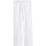 Dam - Linnebyxor - S H&M Linen Blend Pull On Trousers - White