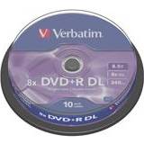 DVD Optisk lagring Verbatim DVD+R 8.5GB 8x Spindle 10-Pack
