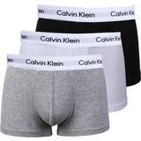 Calvin Klein Low Rise Cotton Stretch Trunks 3-pack - Black/White/Grey Heather