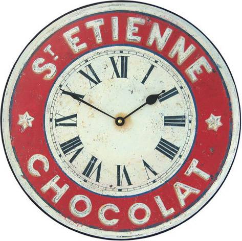  Bild på Roger Lascelles Chocolate French St. Etienne 36cm Väggklocka