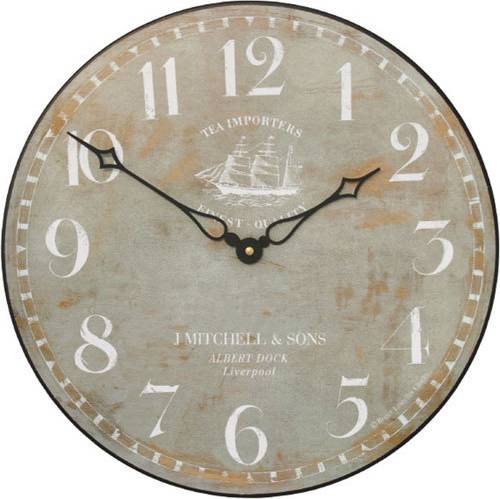  Bild på Roger Lascelles Ship Motif Clipper 36cm Wall Clock Väggklocka