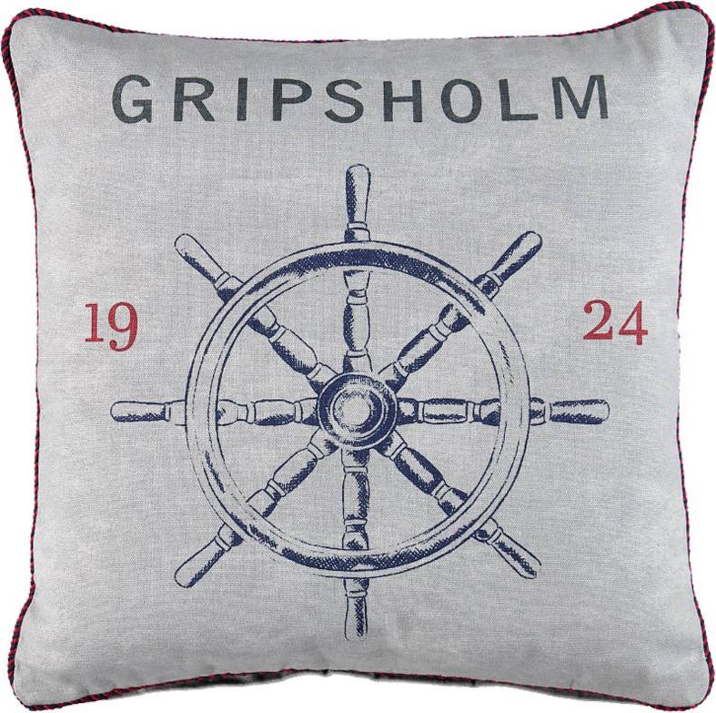  Bild på Gripsholm Stavsnäs Kuddöverdrag Grå (45x45cm) prydnadskudde