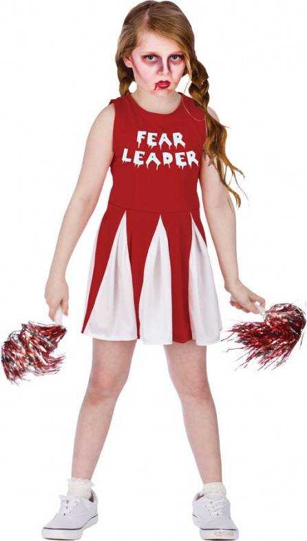 Bild på Wicked Costumes Red Zombie Horror Cheerleader Kinder