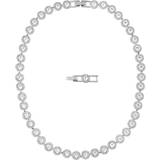 Smyckesset Swarovski Angelic Jewellery Set - Silver/White