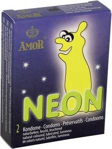  Bild på Amor Neon 2-pack kondomer