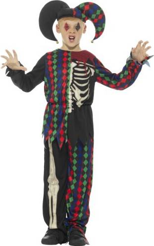 Bild på Smiffys Skeleton Jester Costume