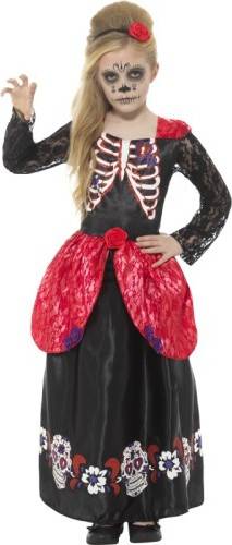 Bild på Smiffys Deluxe Day of the Dead Girl Costume