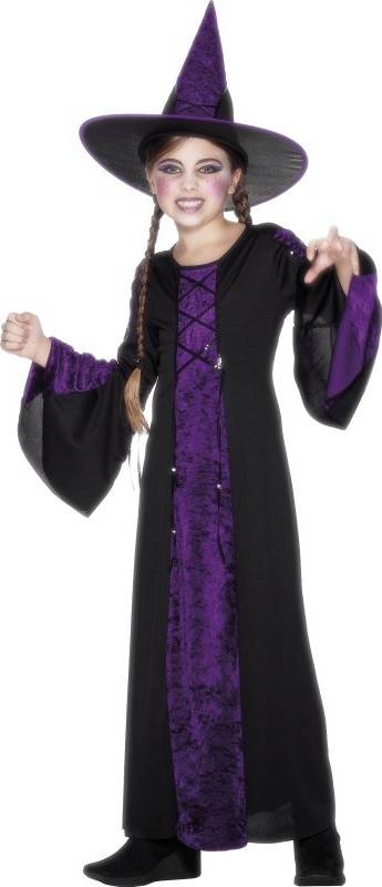 Bild på Smiffys Bewitched Costume Black & Purple