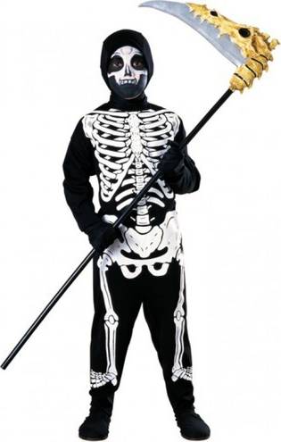 Bild på Rubies Fuller Cut Kids Skeleton Costume