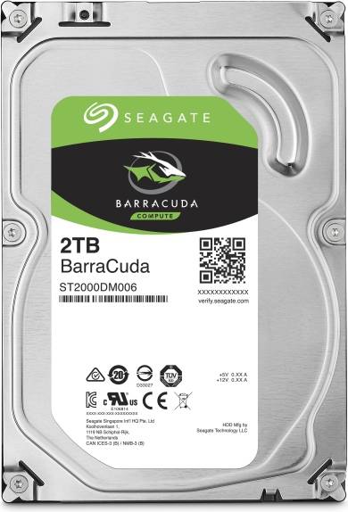 3,5 Zoll SATA, 6GB/s, 64 MB Cache Seagate Desktop ST2000DM001 HDD 2 TB Interne Festplatte