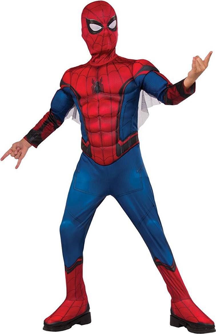 Bild på Rubies Kid's Deluxe Muscle Chest Spiderman Costume