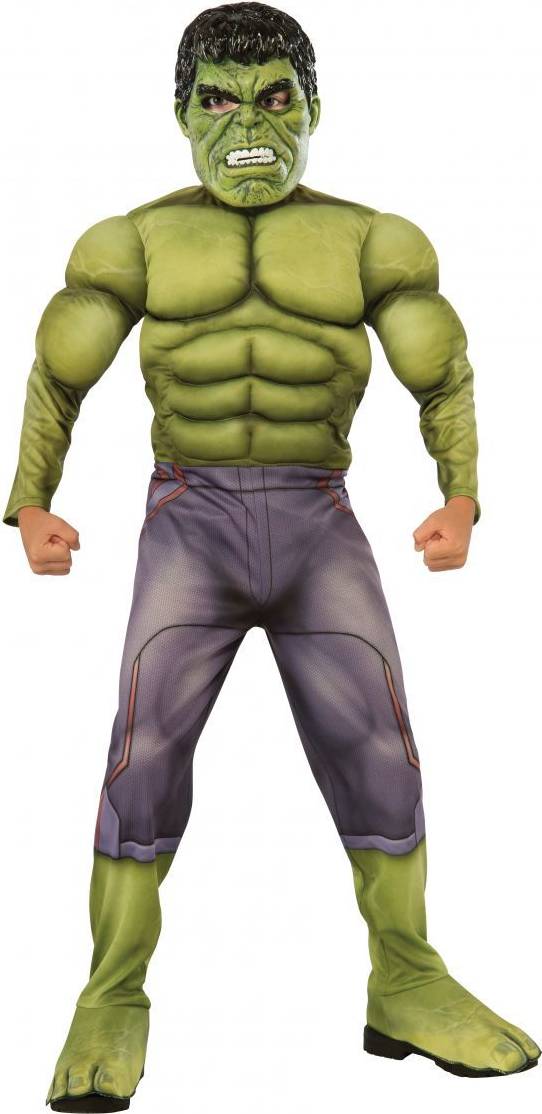 Bild på Rubies Deluxe Muscle Chest Kids Hulk Costume