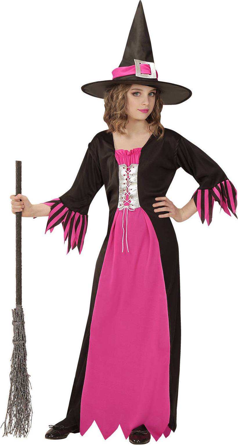 Bild på Widmann Witch Childrens Costume Pink