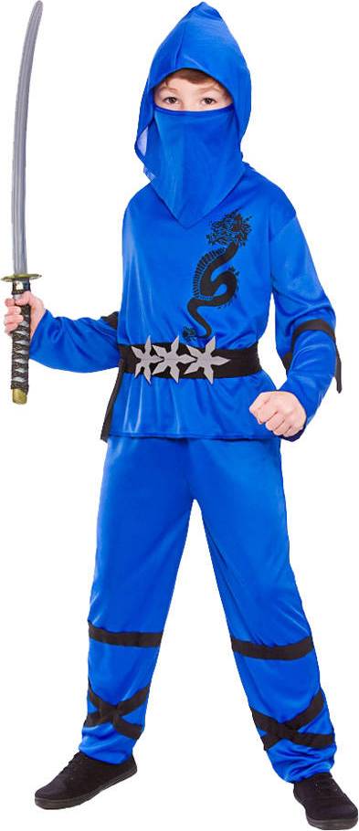Bild på Wicked Costumes Blue Power Ninja Kids Costume