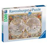 Klassiska pussel Ravensburger Historical Map 1500 Bitar