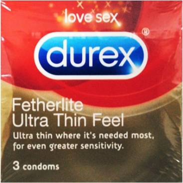  Bild på Durex Fetherlite Ultra Thin Feel 3-pack kondomer