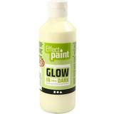 Självlysande färg Hobbymaterial Glow in the Dark Paint Fluorescent Yellow 250ml
